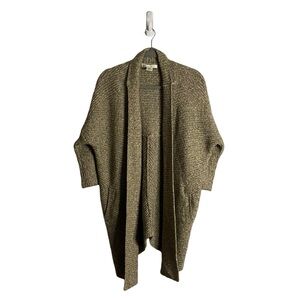 Kaisely Khaki Women's Open-Front Cardigan